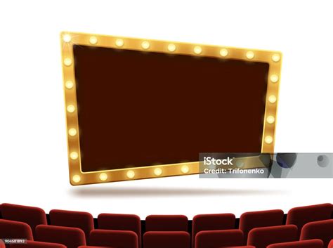 Frame With Light Bulbs Stock Illustration Download Image Now