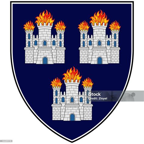 Coat Of Arms Of City Dublin Of Ireland Stock Illustration Download