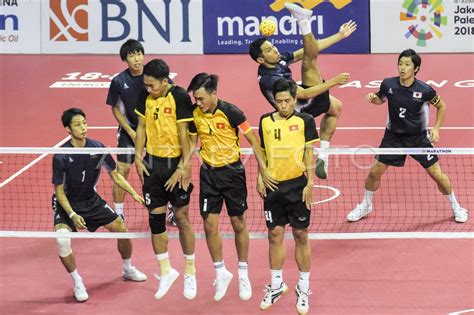 Semifinal Sepak Takraw Quadrant Putra Vietnam Vs Jepang Antara Foto