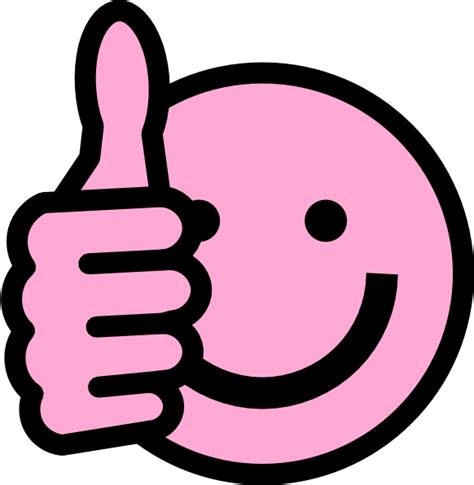 Pink Thumbs Up Clip Art at Clker.com - vector clip art online, royalty ...