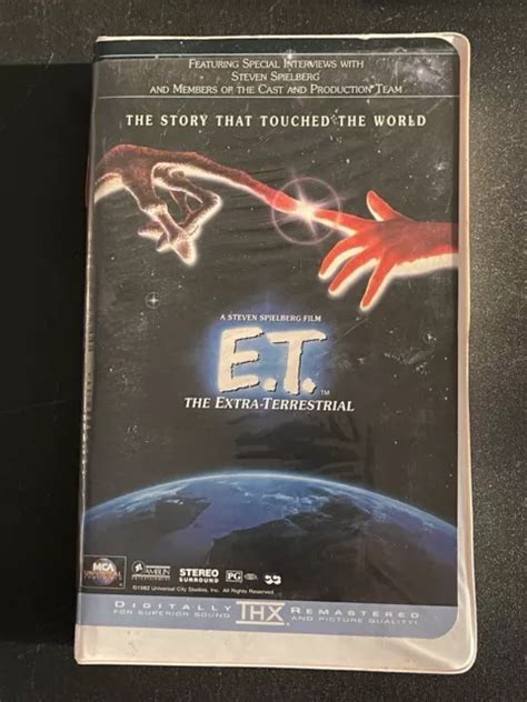 ET VHS THE Extra Terrestrial 1996 Remastered Film E T Clamshell