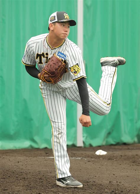 【画像】【阪神】岡田監督期待の2年目左腕が近本を遊直、木浪を空振り三振今季初実戦の先発マウンドで2回1失点 ライブドアニュース