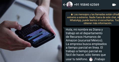 Alertan por fraude con oferta de empleo de Amazon a través de WhatsApp