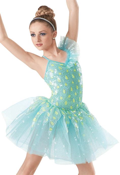 LC Preloved Solo Weissman Blue Green Tutu Dress Size LC Dance Costume