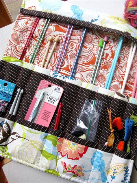 Madebyloulabelle How To Make A Knitting Needle Roll Knitting