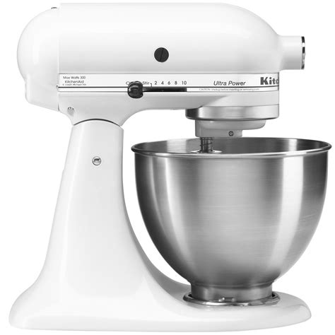 KitchenAid KSM95WH White Ultra Power Series 4 5 Qt Countertop Mixer