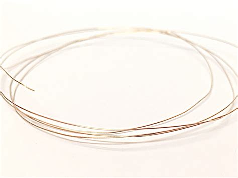 14k Solid Rose Gold Wire 24 14 Gauge 4 Inches 10cm Half Hard Etsy