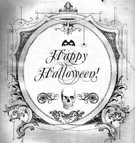 Halloween FREE PRINTABLE for transfers prints tags anything at all - The Cottage Market