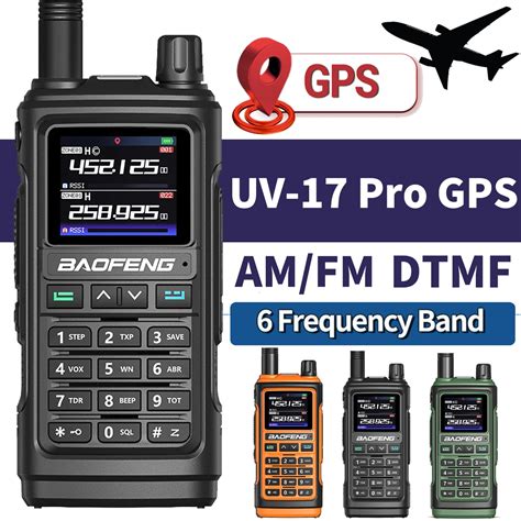 Baofeng Uv Pro Gps Air Band Walkie Talkies Long Range Two Way Ham