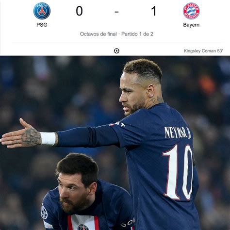 Invictos on Twitter BAYERN GANÓ EN PARÍS Con gol de Kingsley