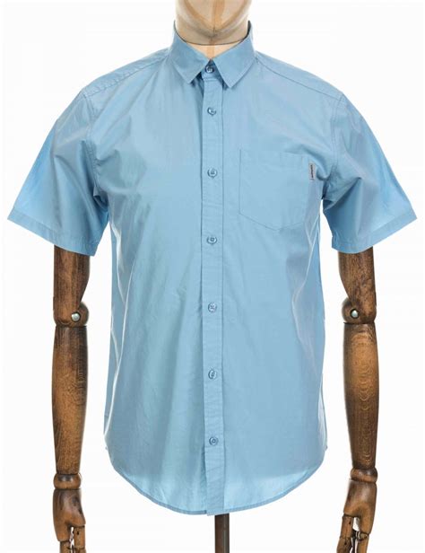 Carhartt Wip Ss Wesley Shirt Glacier Blue Clothing From Fat Buddha Store Uk