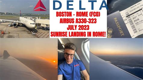 Trip Report Delta Boston To Rome Fco Sunrise Landingl Jul