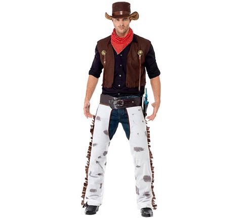 Costume Da Cowboy Marrone Per Un Uomo