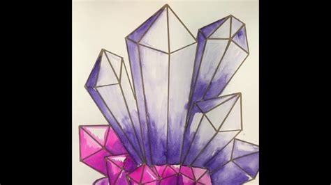 Quartz Crystal Cluster Drawing / This giantic natural quartz crystal cluster was mined from the ...