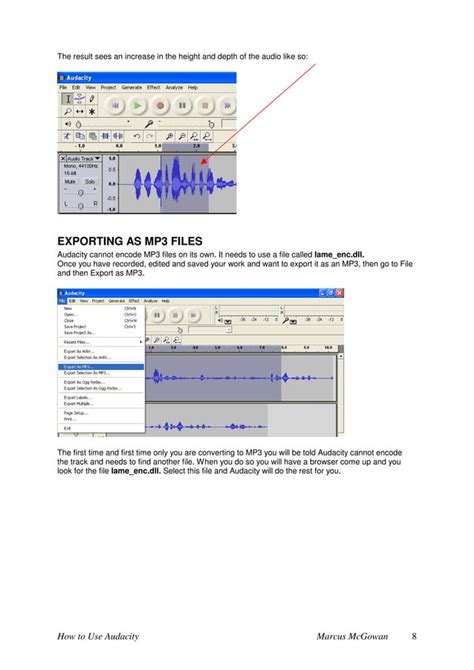 How To Use Audacity Guide Handout