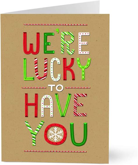 Hallmark Business Holiday Cards For Employees Lucky To Have You Pack Of 25