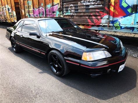 PICTURE CAR SERVICES LTD | Ford Thunderbird Turbo Coupe Black 1988 ND, Period, Turbo Coupe, High ...