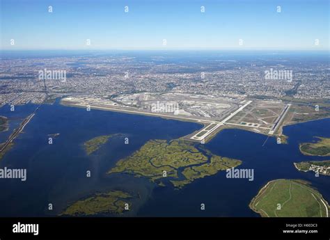 Aerial View Of The John F Kennedy International Airport Jfk In