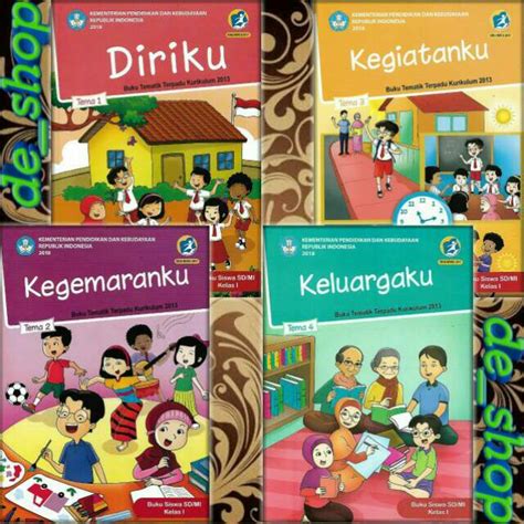 Jual Buku Tematik Sd Paket Kelas Tema Indonesia Shopee Indonesia