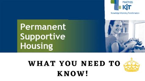 Permanent Supportive Housing Program Definition Policies And Procedures Youtube