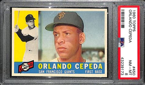 Lot Detail 1960 Topps Orlando Cepeda 450 PSA 8