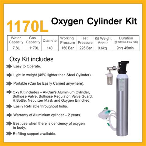 7 8 Ltr Oxygen Cylinder With Trolley