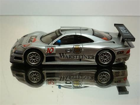 MAISTO MERCEDES BENZ CLK GTR WARSTEINER 10 SILVER 1 43 VERY GOOD