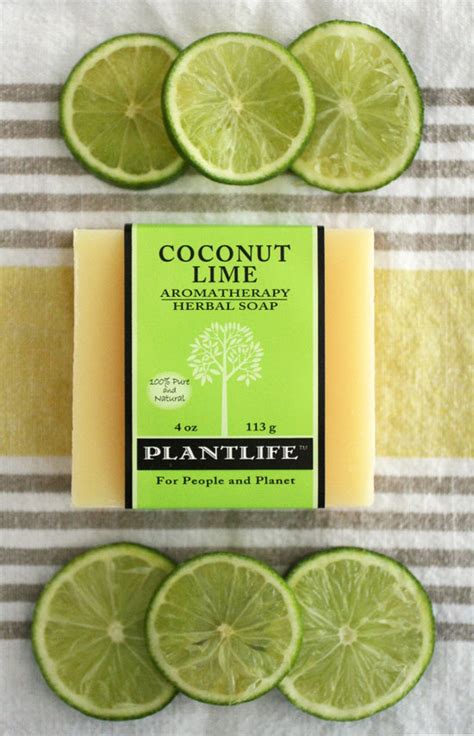 Coconut Lime Bar Soap Coconut Lime Aromatherapy Herbal Soap Plantlife