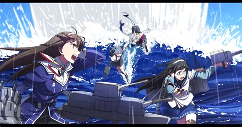 Ooyodo Kasumi Ashigara And Kiyoshimo Kantai Collection Drawn By