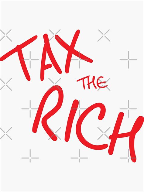 Aoc Tax The Rich Sticker For Sale By Biochao Redbubble