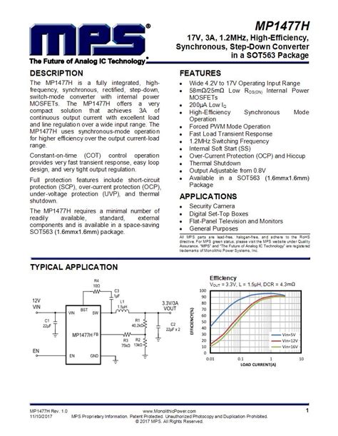 Monolithic Power Systems MPS SMD SMT Semiconductors Datasheets Mouser