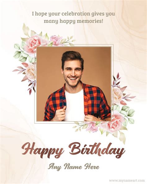 Happy Birthday Card With Name And Photo Edit Collage Infoupdate Org