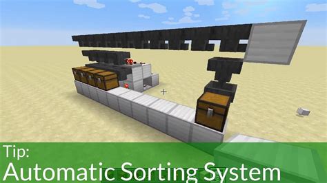 How To Make Automatic Sorter Minecraft