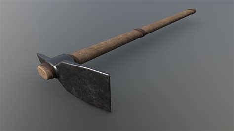 3d Model Hoe Iron Vr Ar Low Poly Cgtrader