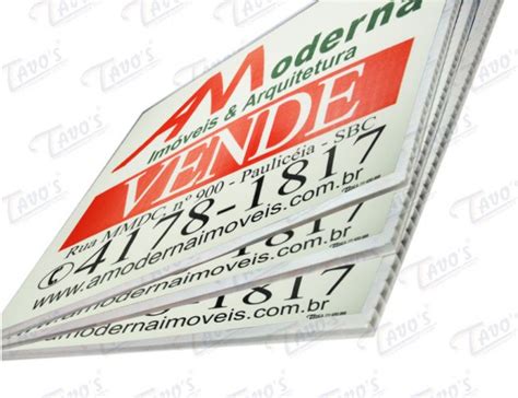 Placa Imobiliária 40 x 60 cm em Polionda Personalizada Aluga se ou