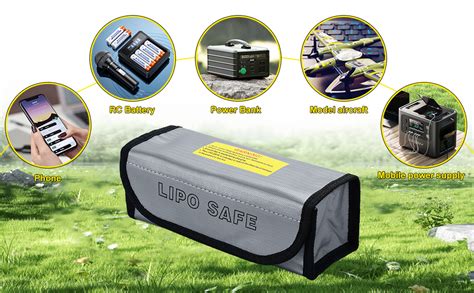 Kinsinder Lipo Battery Safe Bag Lipo Battery Bag Fireproof Safety