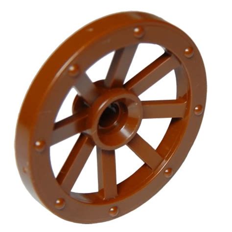 Lego Part Wheel Wagon Small Mm Diameter Brown Ibricktoys