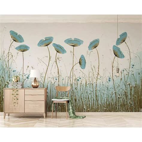 Gk Wall Design Poppy Wall Mural Wayfair 3d Wallpaper Living Room