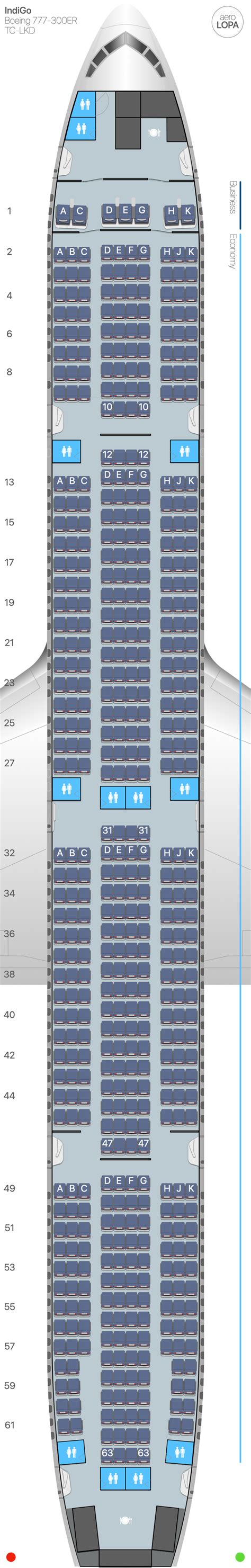 6e Boeing 777 300er Aerolopa Detailed Aircraft Seat Plans