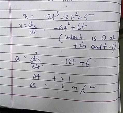 The Position Of A Particle Moving Along X Axis Given By X T