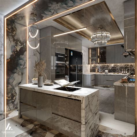 𝐊𝐈𝐓𝐂𝐇𝐄𝐍 𝐃𝐄𝐒𝐈𝐆𝐍 on Behance Kitchens Luxury Elegant Kitchens Beautiful