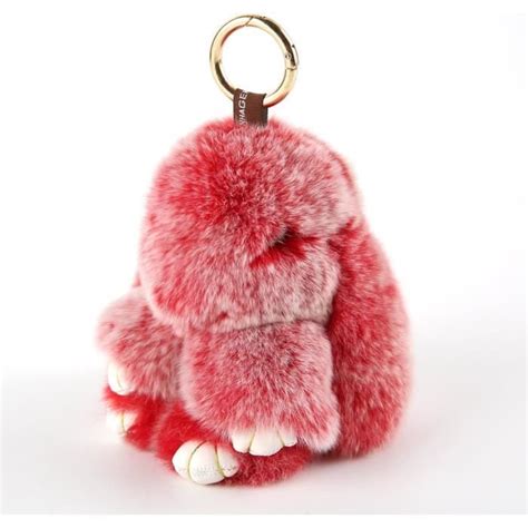 Yiseven Porte Cl Peluche Lapin De P Ques Clef Fourrure Pompon Doux