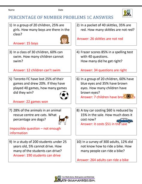 Basic Percentage Word Problems