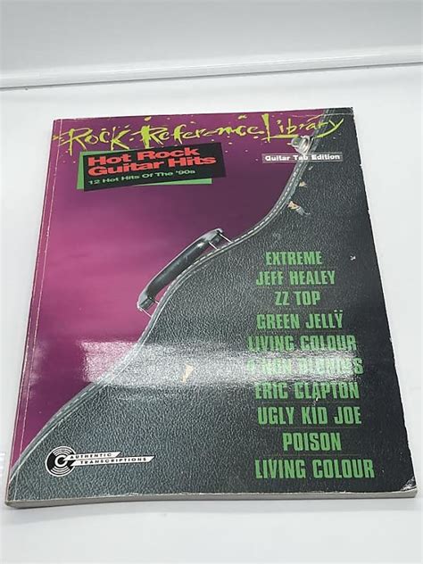 Rock Reference Library Hot Rock Guitar Hits Tab Book Reverb