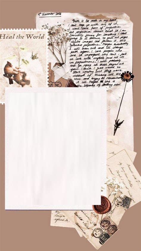 An Image Of Some Old Papers With Writing And Flowers On Them As Well