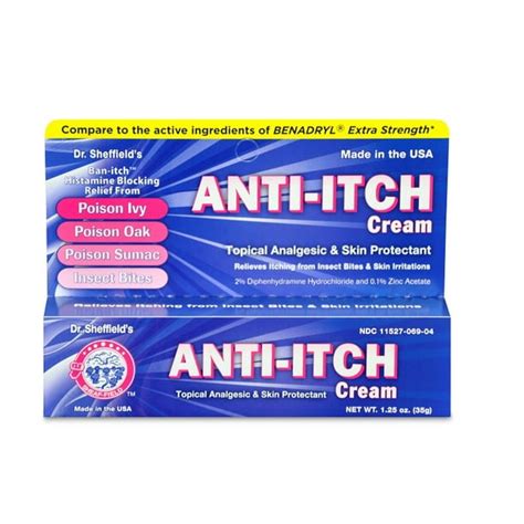 Dr Sheffields Extra Strength Anti Itch Cream Itch Relieves 1 Oz Tube 4 Boxes Ms 60746