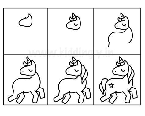 Step By Step How To Draw A Unicorn