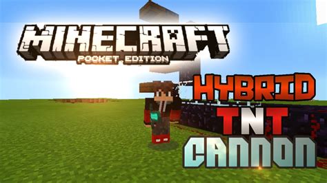 Hybrid Tnt Cannon Mcpe Tutorial Youtube