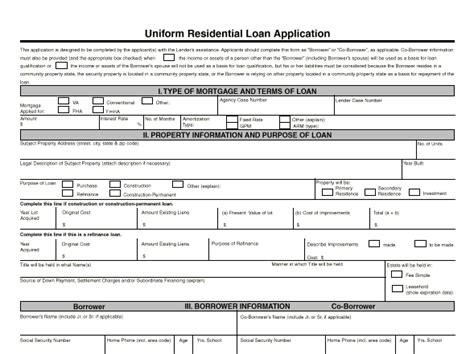 How To Fill Out The Uniform Residential Loan Application Form 1003