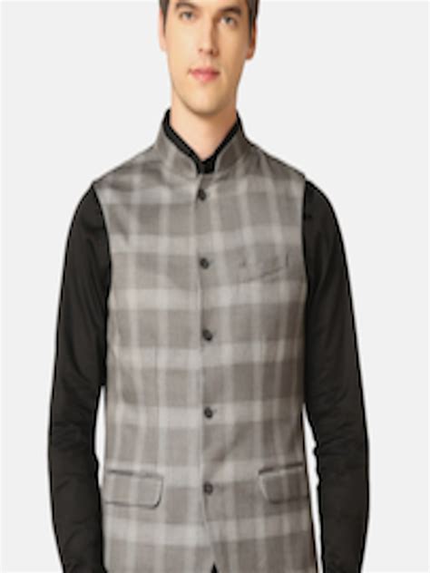 Buy Blackberrys Slim Fit Self Checked Nehru Jacket Nehru Jackets For